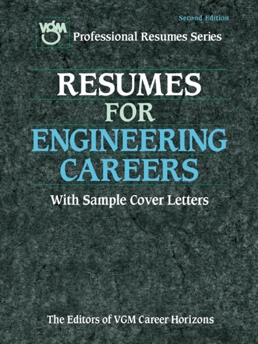 Title details for Resumes for Engineering Careers by Editors of VGM - Available